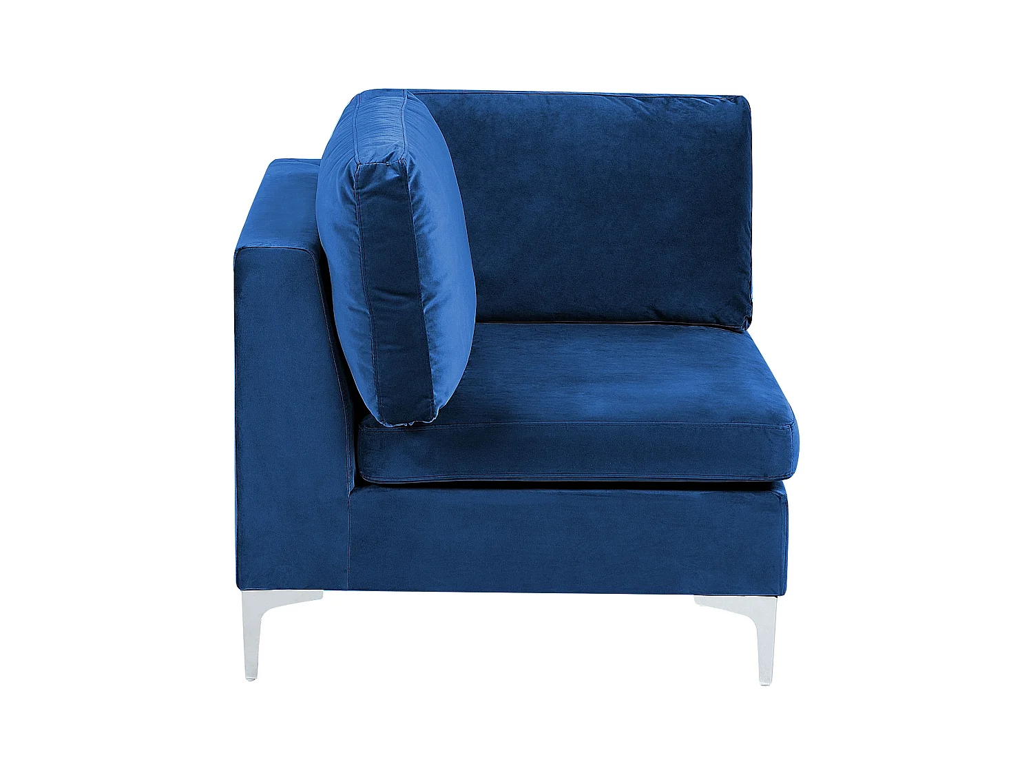Modulaire U-vormige bank EVJA Fluweel Marineblauw 6-zitter