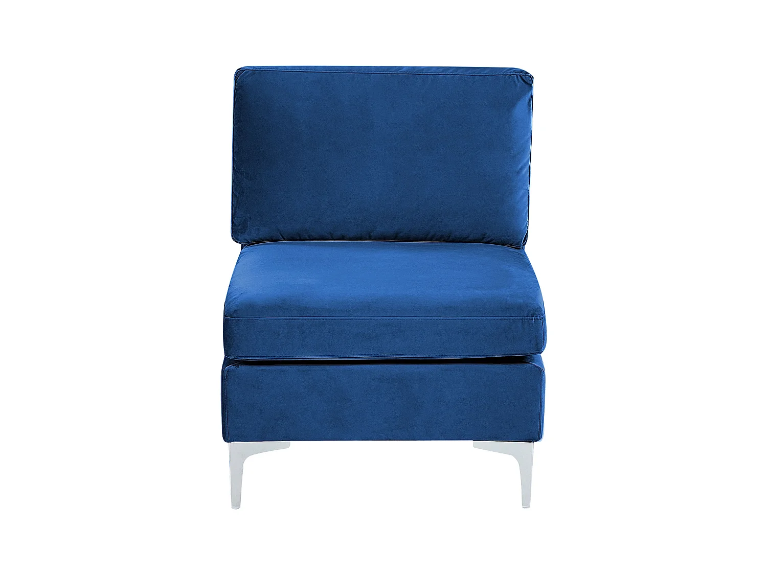 Modulaire U-vormige bank EVJA Fluweel Marineblauw 6-zitter