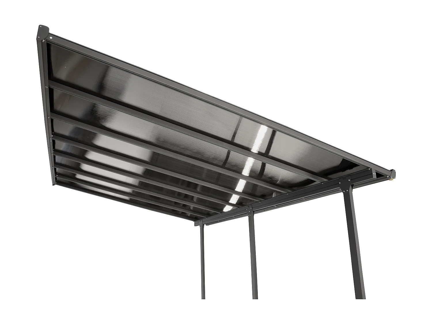 TT3030.AL-Toit terrasse fabriqué en aluminium coloris gris anthracite