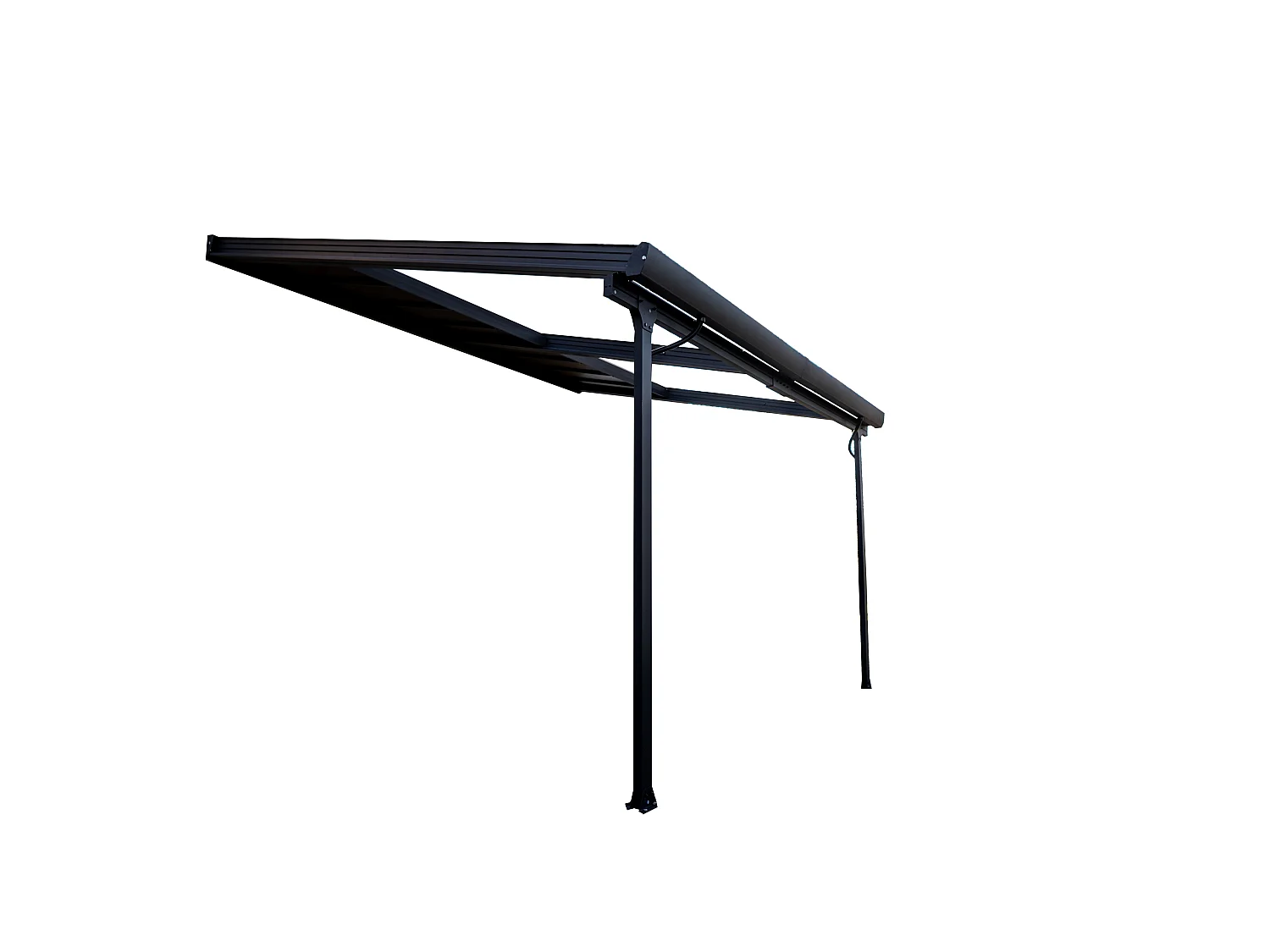 TT3040.CL-Toit terrasse ALUMINIUM avec toit amovible coloris gris anthracite