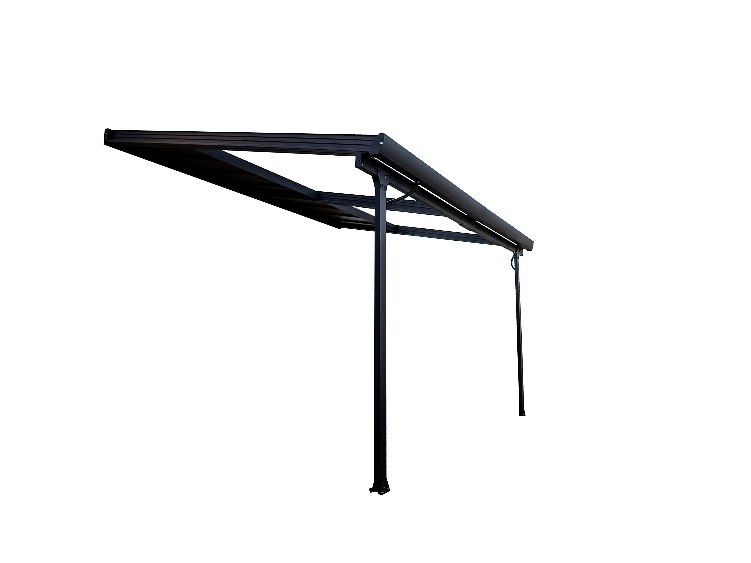 TT3040.CL-Toit terrasse ALUMINIUM avec toit amovible coloris gris anthracite