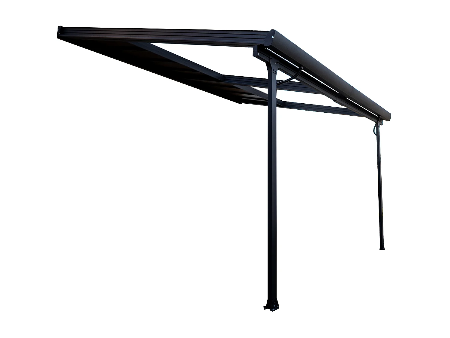 TT3040.CL-Toit terrasse ALUMINIUM avec toit amovible coloris gris anthracite