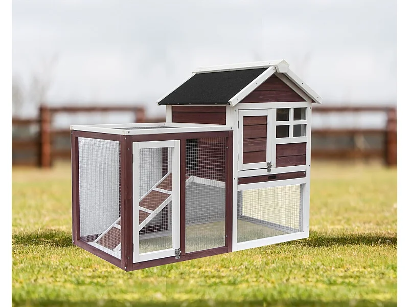 PO1206-Poulailler bicolore standard bi-corps