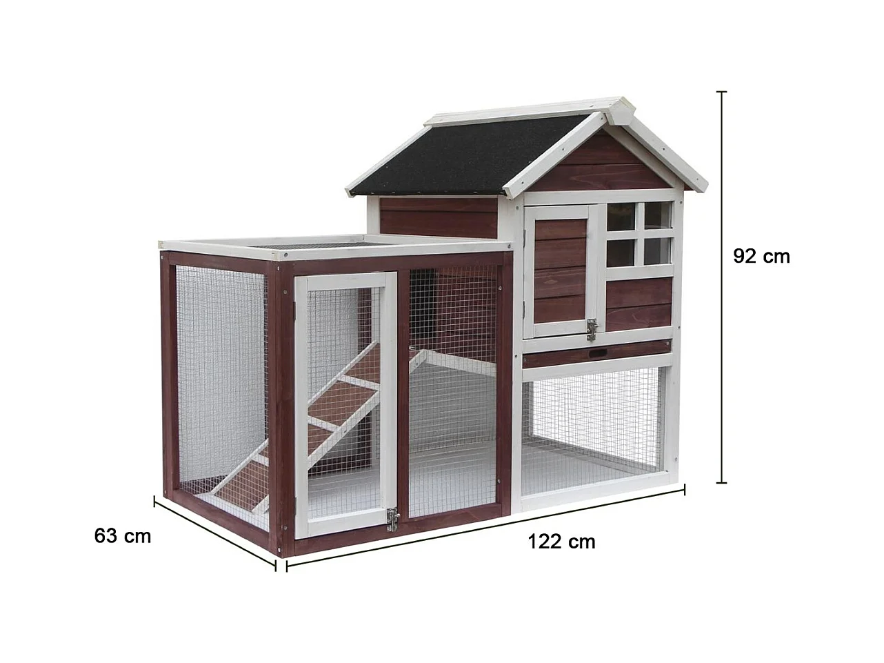 PO1206-Poulailler bicolore standard bi-corps