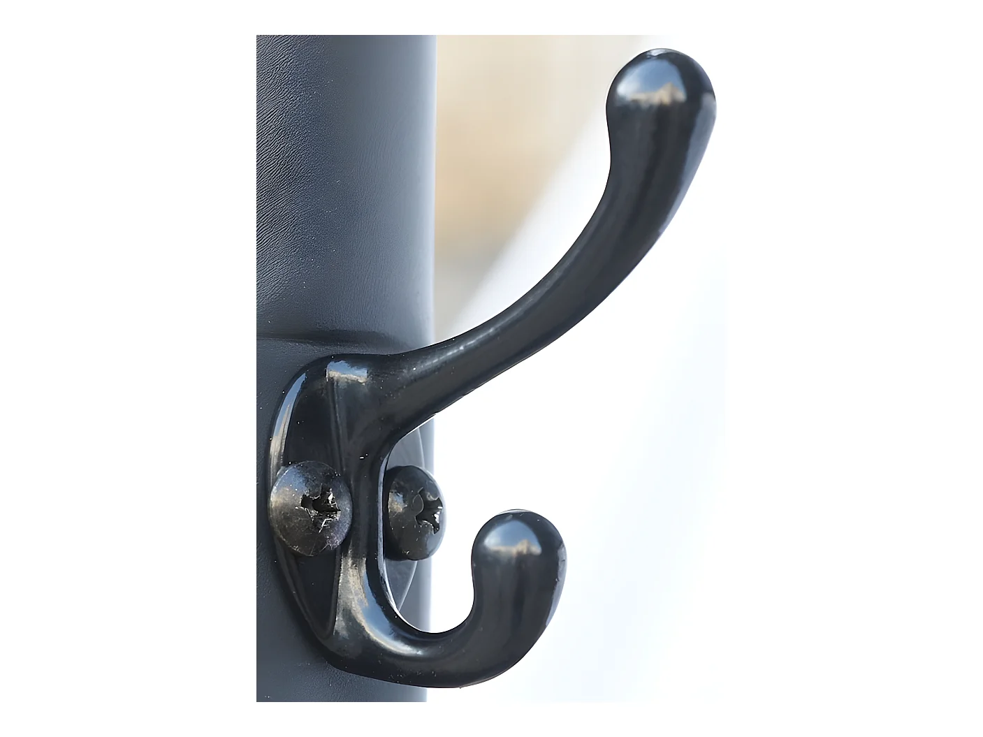 CAR1713.AC-Carport barbecue finition époxy gris anthracite / toit réalisé en acier / pieds à rattrapage de niveau et accessoires barbecue