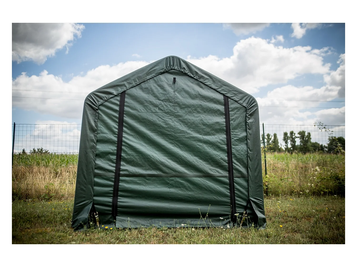 AT1818-Abri en toile renforcée toit 2 pentes