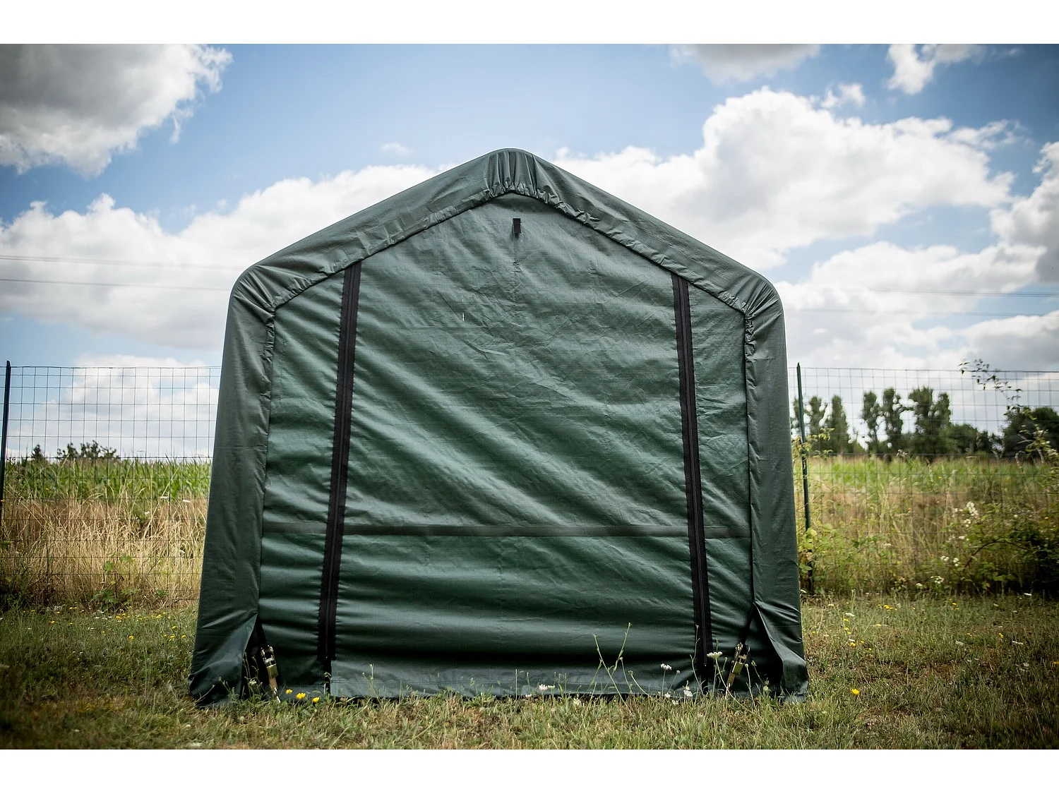 AT1818-Abri en toile renforcée toit 2 pentes