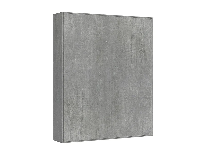 Lit queen size escamotable vertical 160 Kentaro Gris Béton