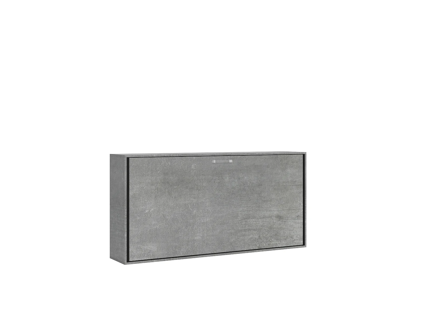 Lit escamotable horizontal 1 couchage 85 Kando Gris Béton