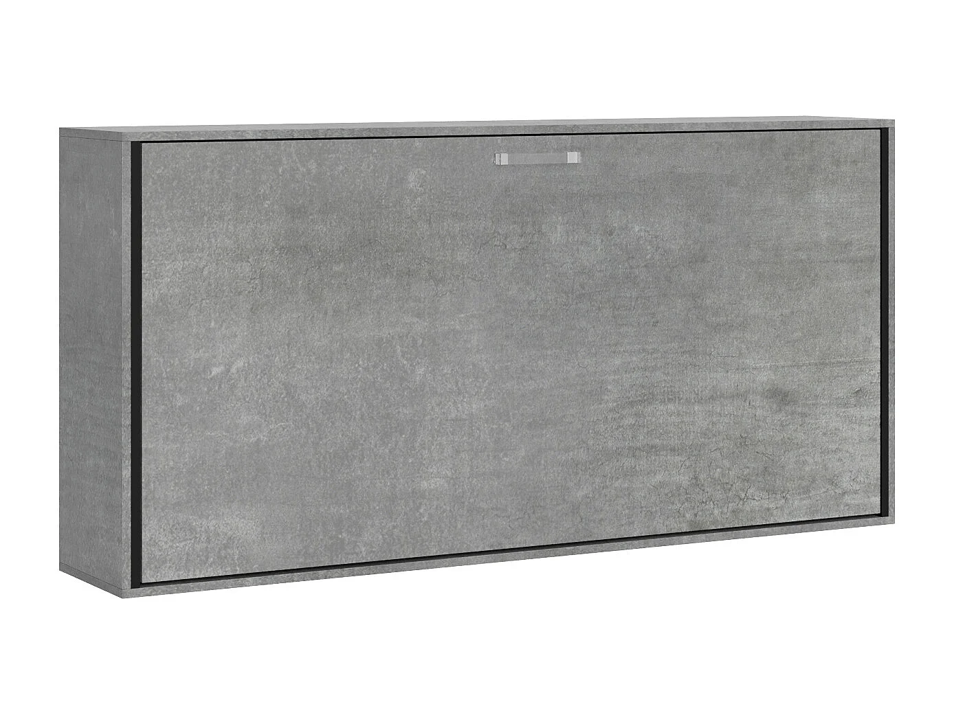 Lit escamotable horizontal 1 couchage 85 Kando Gris Béton