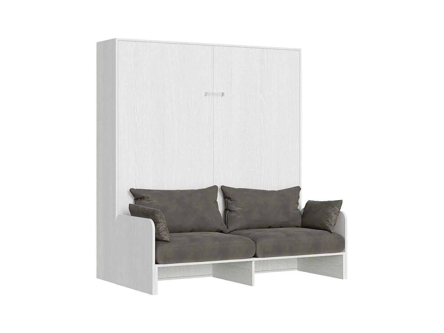 Lit escamotable vertical 160 Kentaro Sofa Frêne Blanc - ALESSIA 20