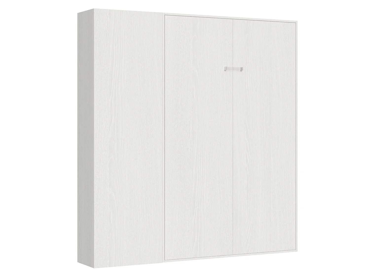 Verticaal Kentaro 120 opklapbed met kolom eiken wit