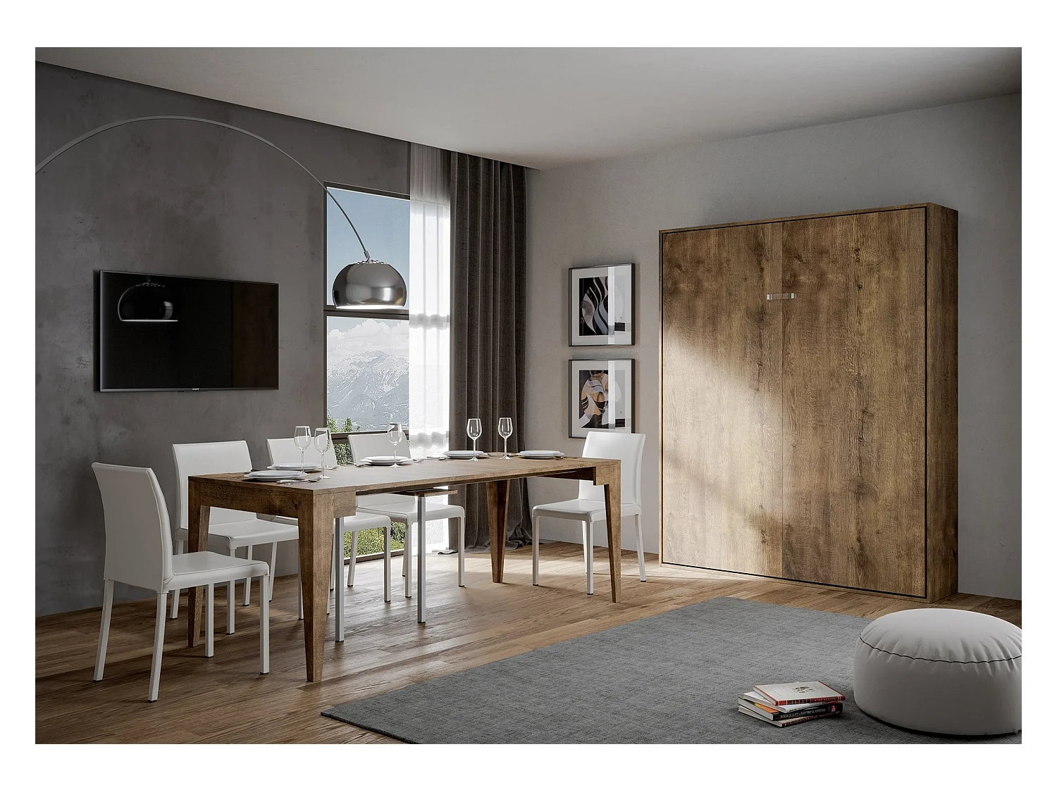 Lit escamotable vertical 160 Kentaro Noyer