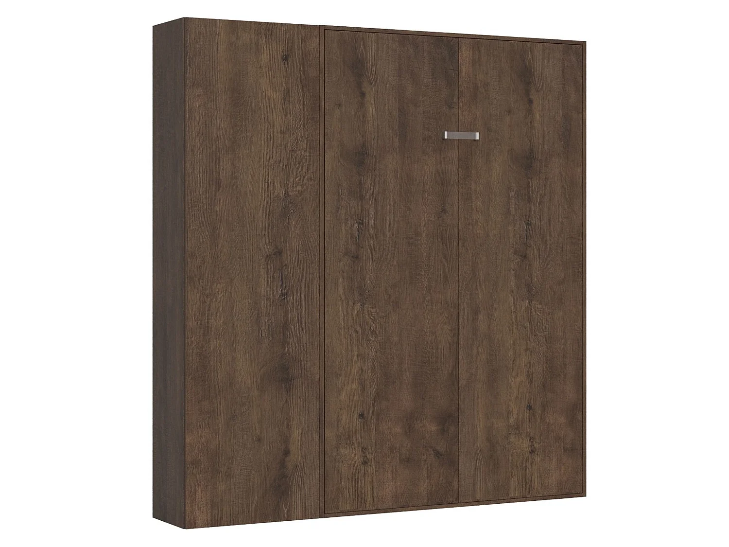 Verticaal Kentaro 120 opklapbed met kolom walnoot