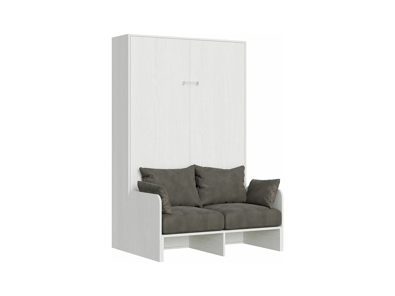 Schrankbett Kentaro Sofà 140 vertikal Esche weiß - ALESSIA 20