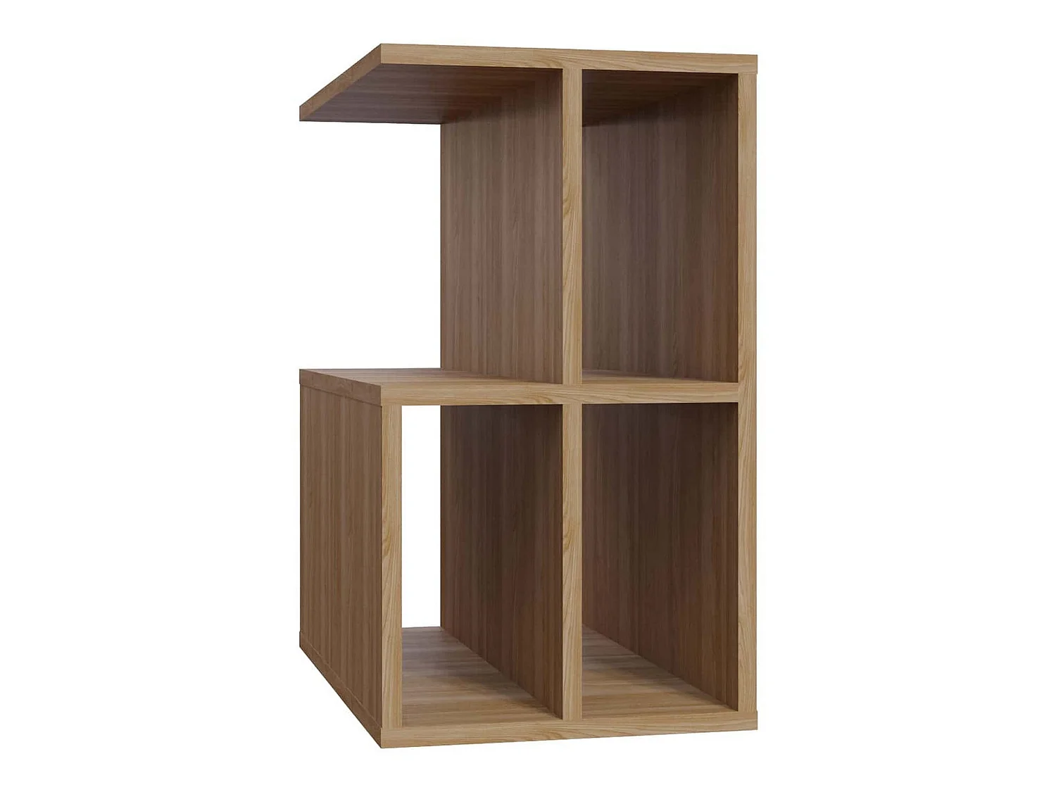 Table d'appoint de salon loira moderne chêne 59,6x35,6x63,2 cm