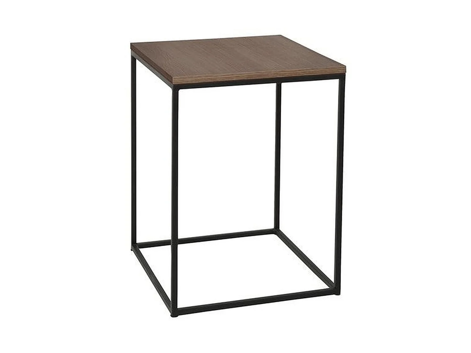 Table d'appoint de salon orinoco  noyer noir 45x45x45 cm