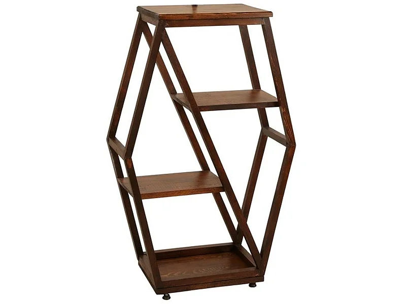 Table d'appoint de salon roe moderne noyer 38x25x90 cm