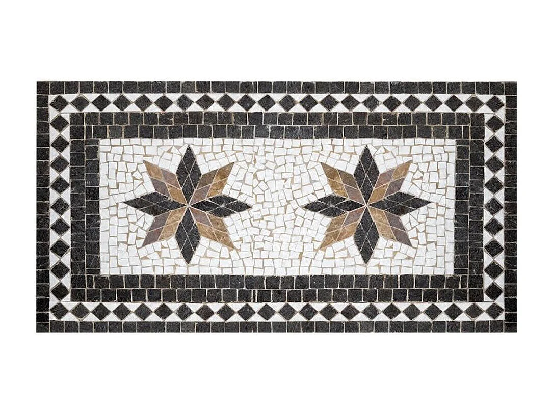 Table de Repas en Mosaïque "Kipos" 160cm Noir
