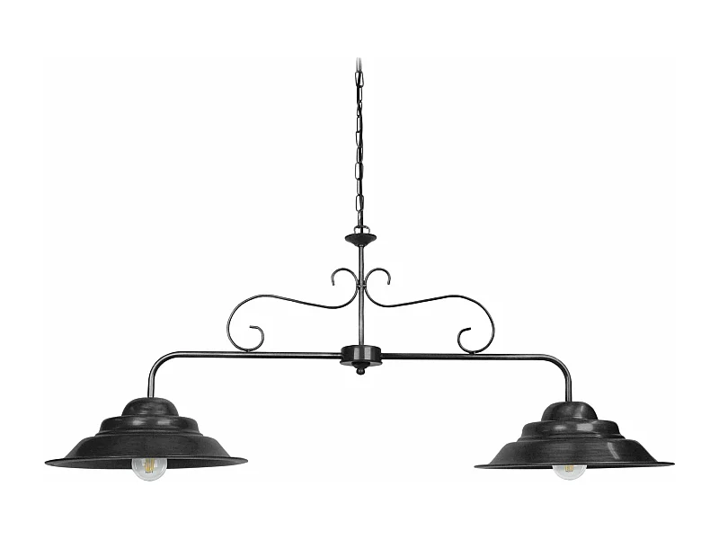 Lustre TOSEL ANVERS metal feixe antracite D56 x  H80  cm