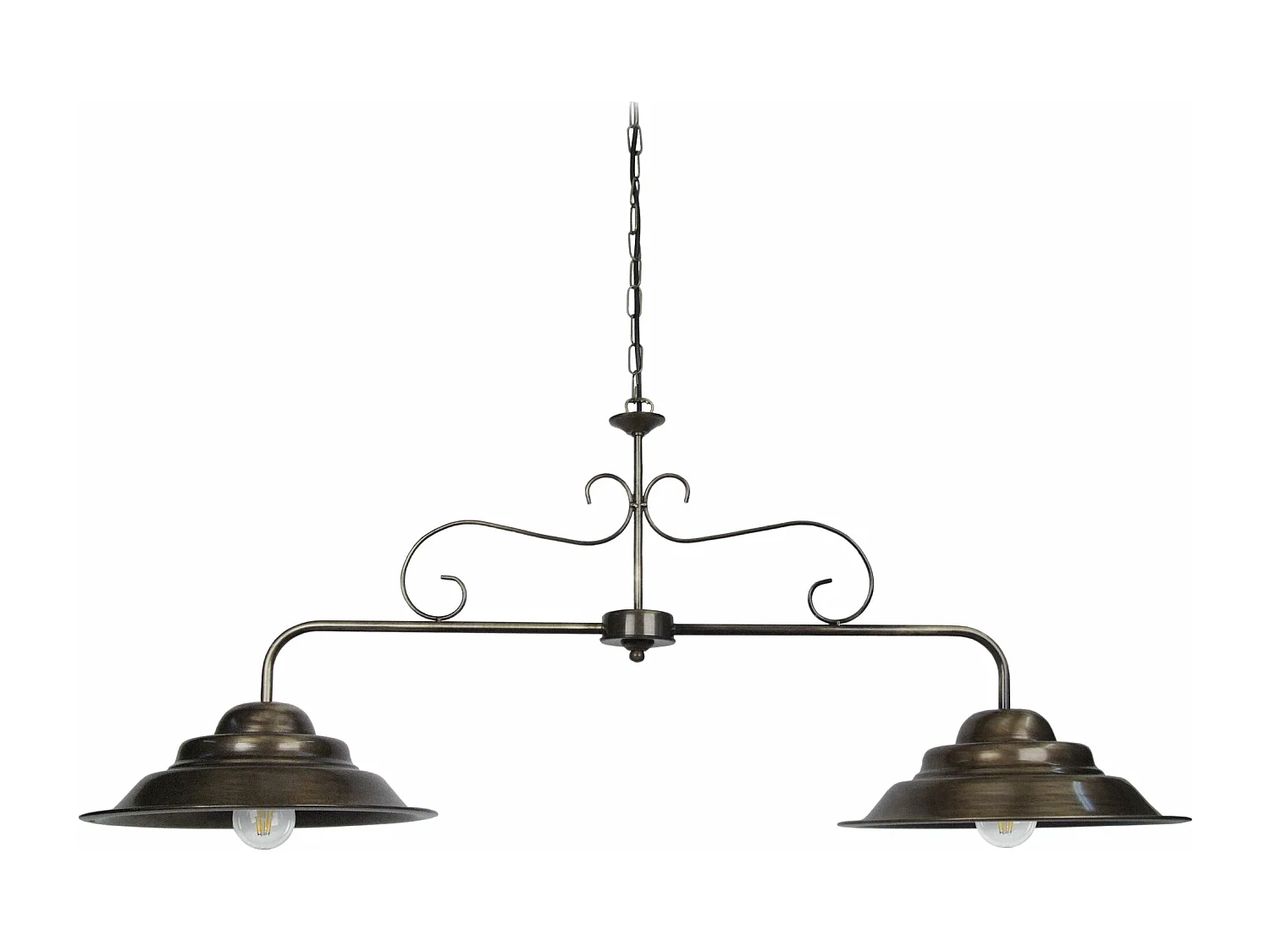 Lustre TOSEL ANVERS metal feixe bronze D56 x  H80  cm