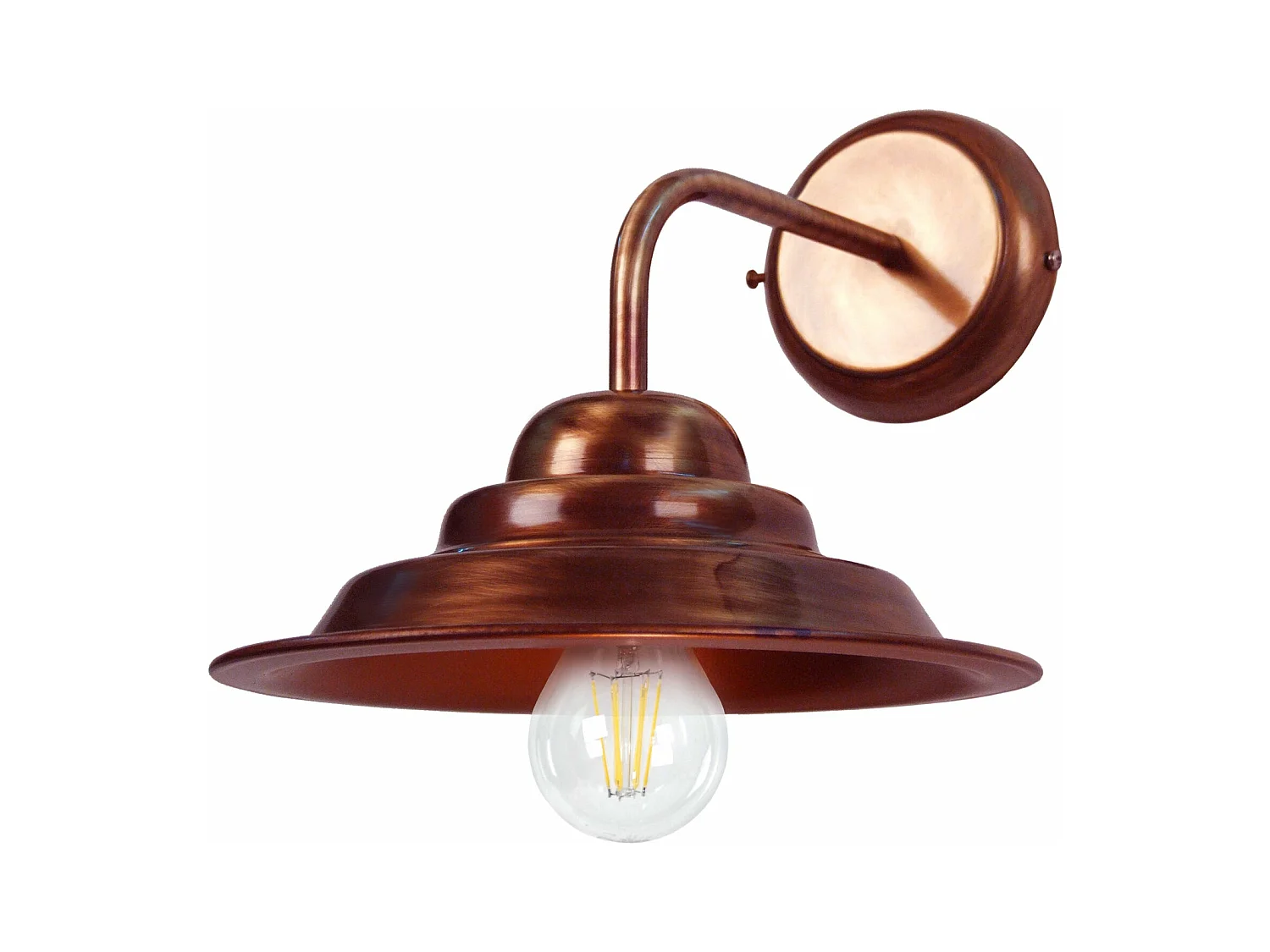 Aplique TOSEL ANVERS metal braço cobre D33 x  H50  cm