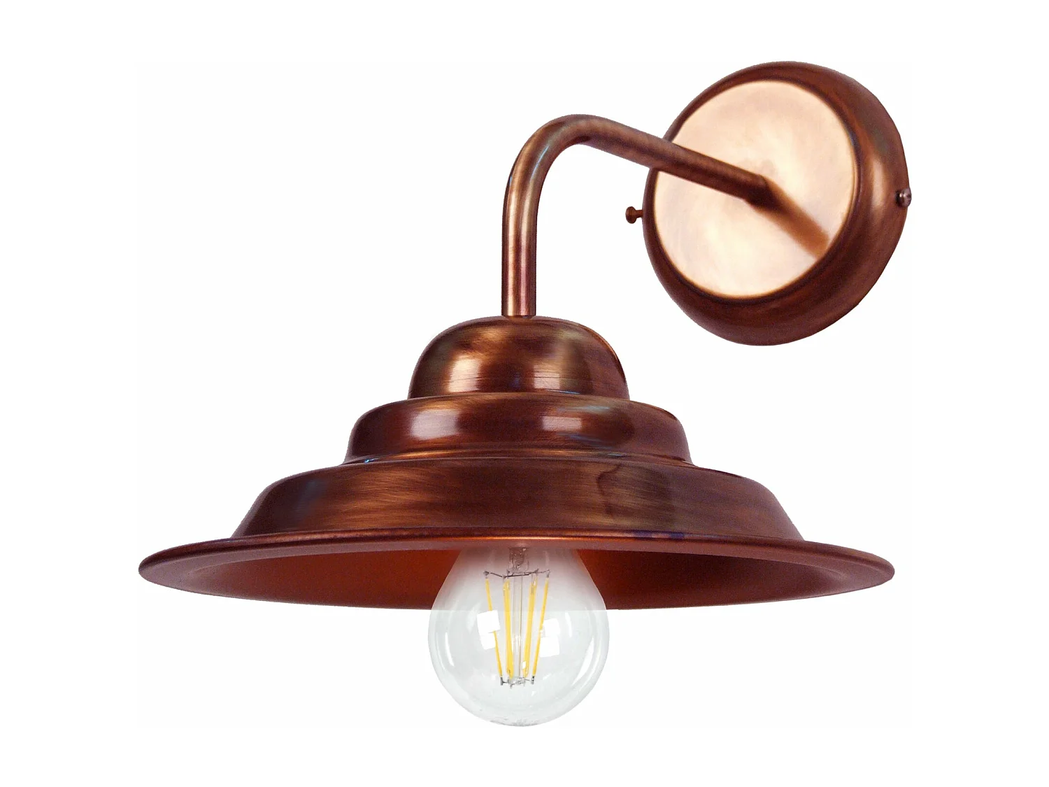 Aplique TOSEL ANVERS metal braço cobre D33 x  H50  cm