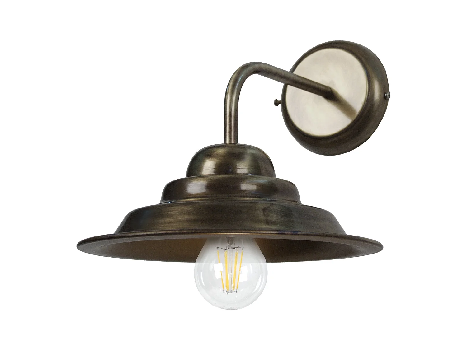 Aplique TOSEL ANVERS metal braço bronze D33 x  H50  cm