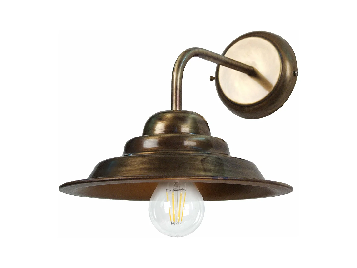 Aplique TOSEL ANVERS metal braço Dourado D33 x  H50  cm