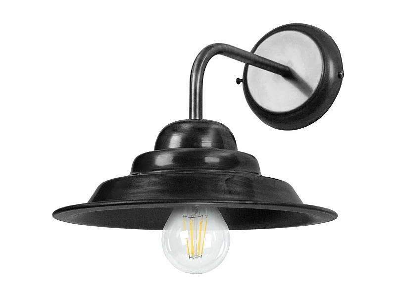 Aplique TOSEL ANVERS metal braço antracite D33 x  H50  cm