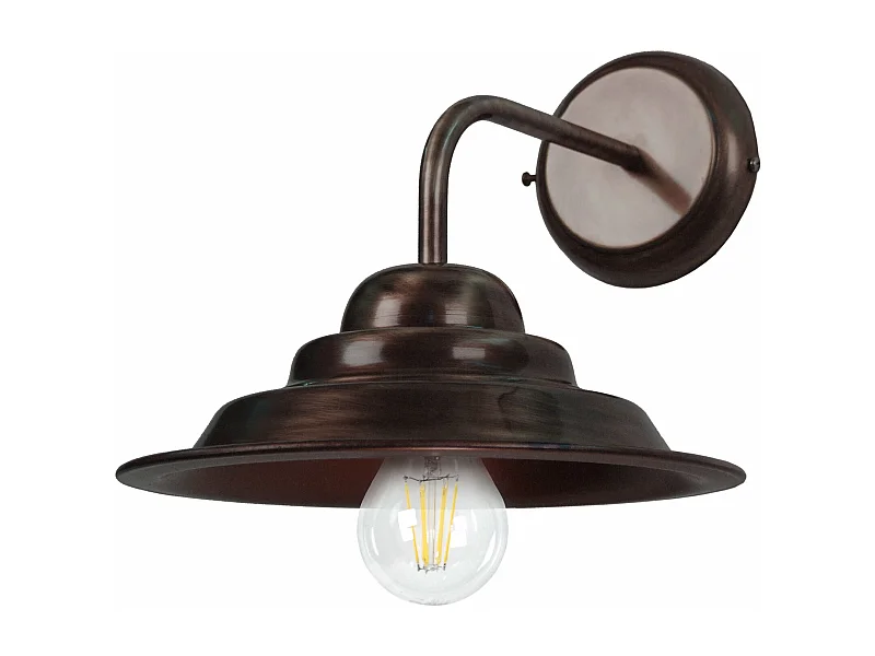 Aplique TOSEL ANVERS metal braço castanho D33 x  H50  cm