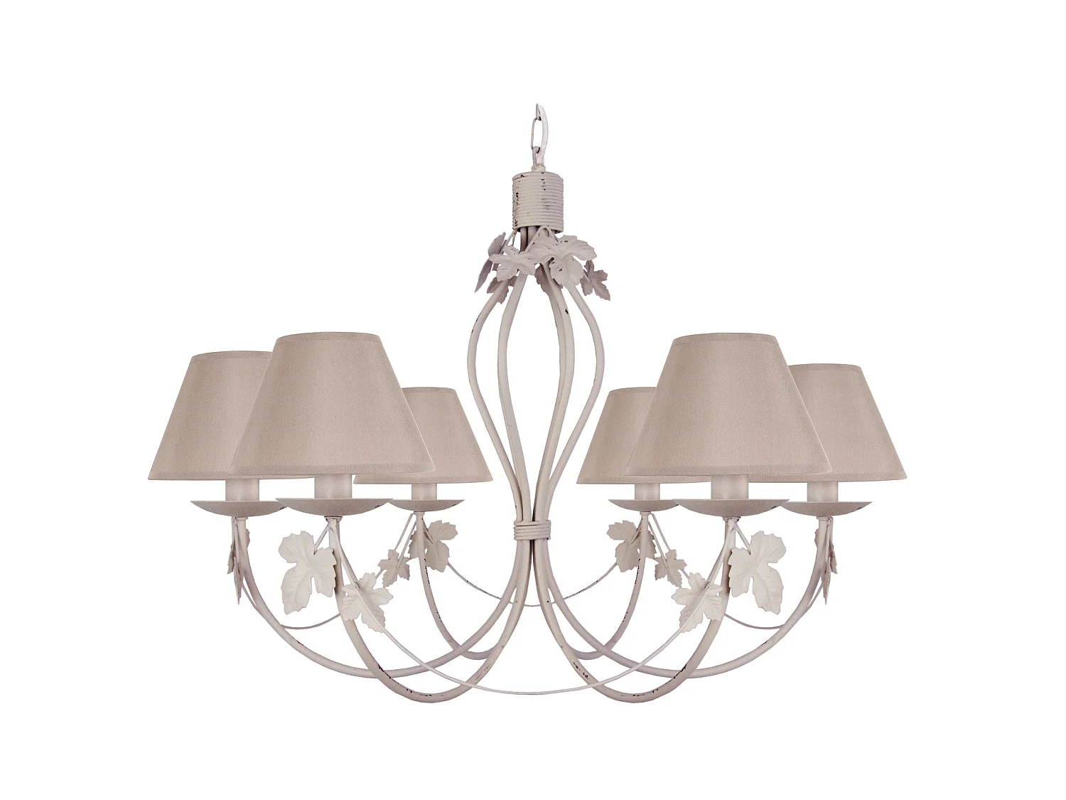 Lustre TOSEL PUY tecido braço taupe D84 x  H90  cm