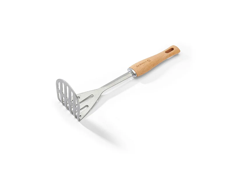 Presse purée  Bouton bois en inox