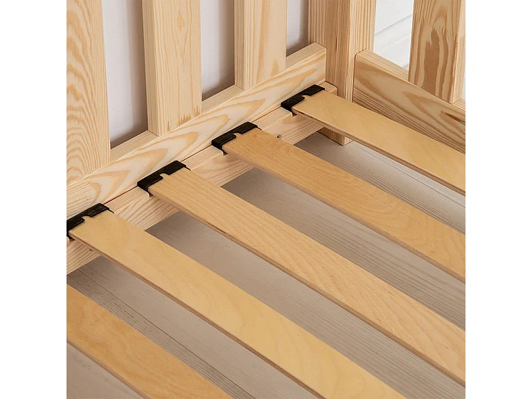 Banco-cama 90x190 com base de ripas Thelma Bois