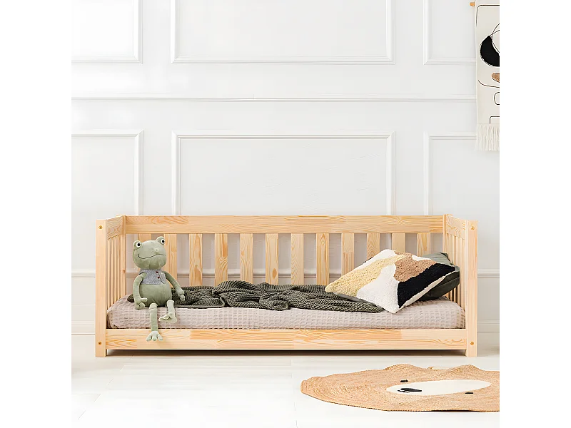 Banco-cama 90x200 com base de ripas Thelma Bois