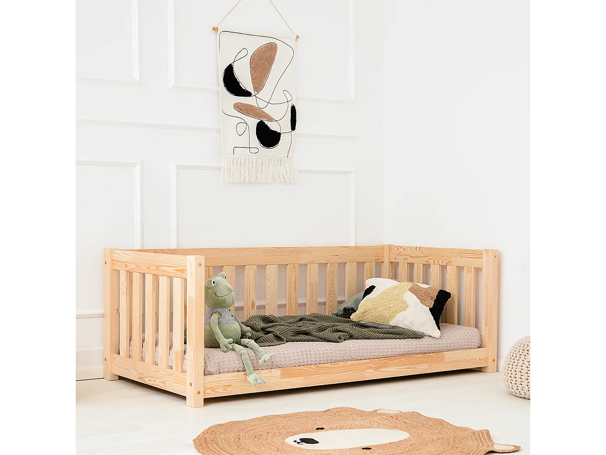 Banco-cama 90x200 com base de ripas Thelma Bois