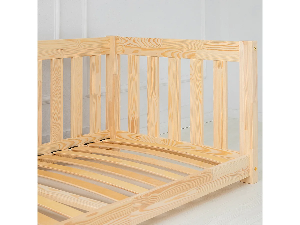 Banco-cama 90x200 com base de ripas Thelma Bois