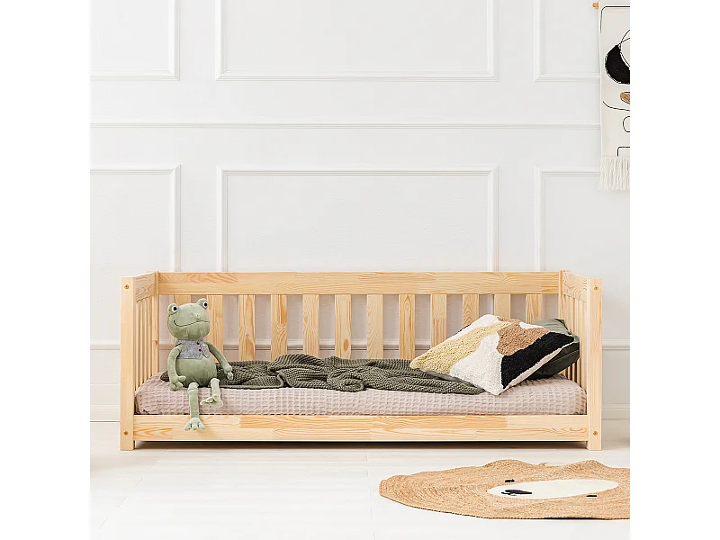 Banco-cama 90x200 com base de ripas Thelma Bois