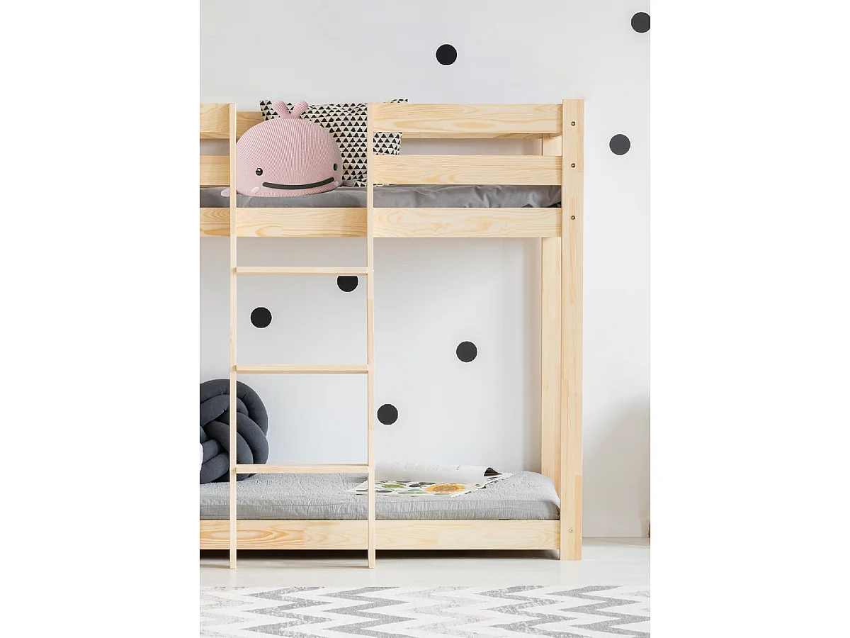 Lit superposé 70x140 sommier inclus Derek Bois