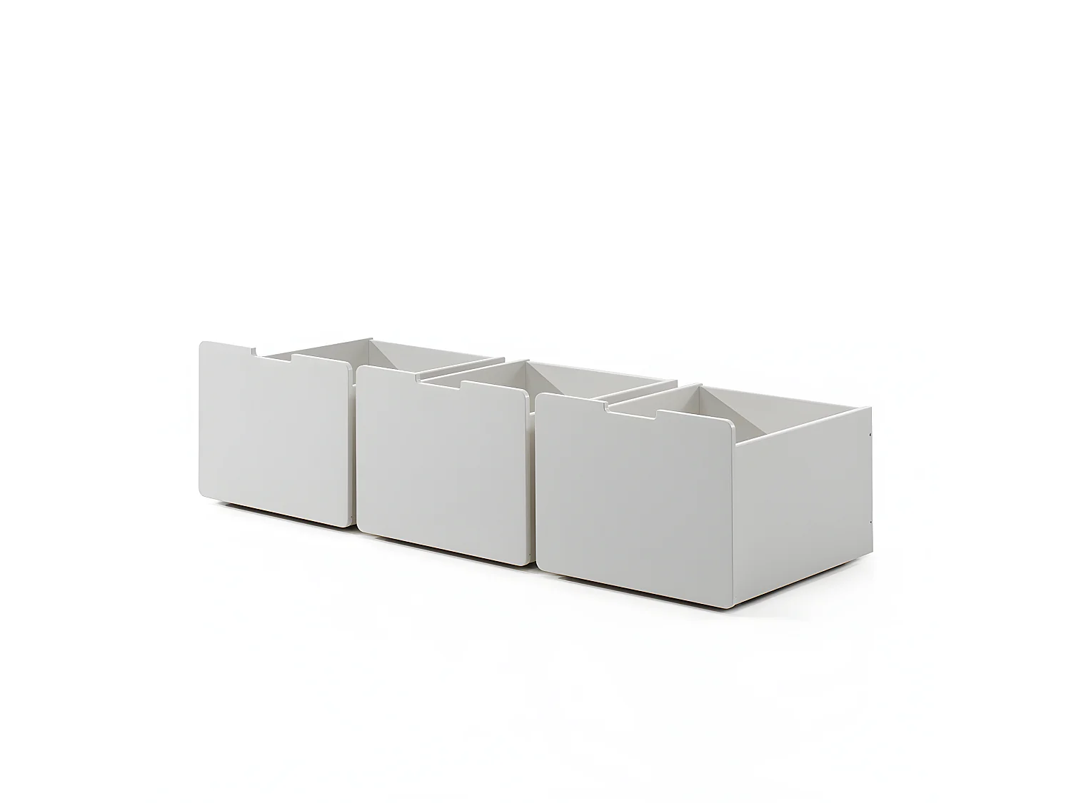 Pack - Lit Enfant Surélevé & 3 Tiroirs "Pino" 90x200cm Blanc