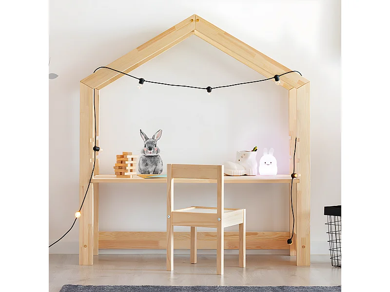 Escritorio con silla Louis Madera