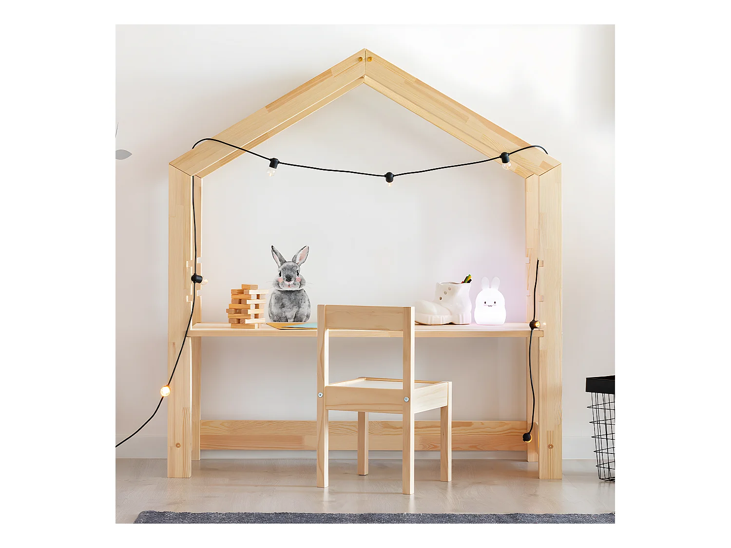 Bureau avec chaise Louis Bois