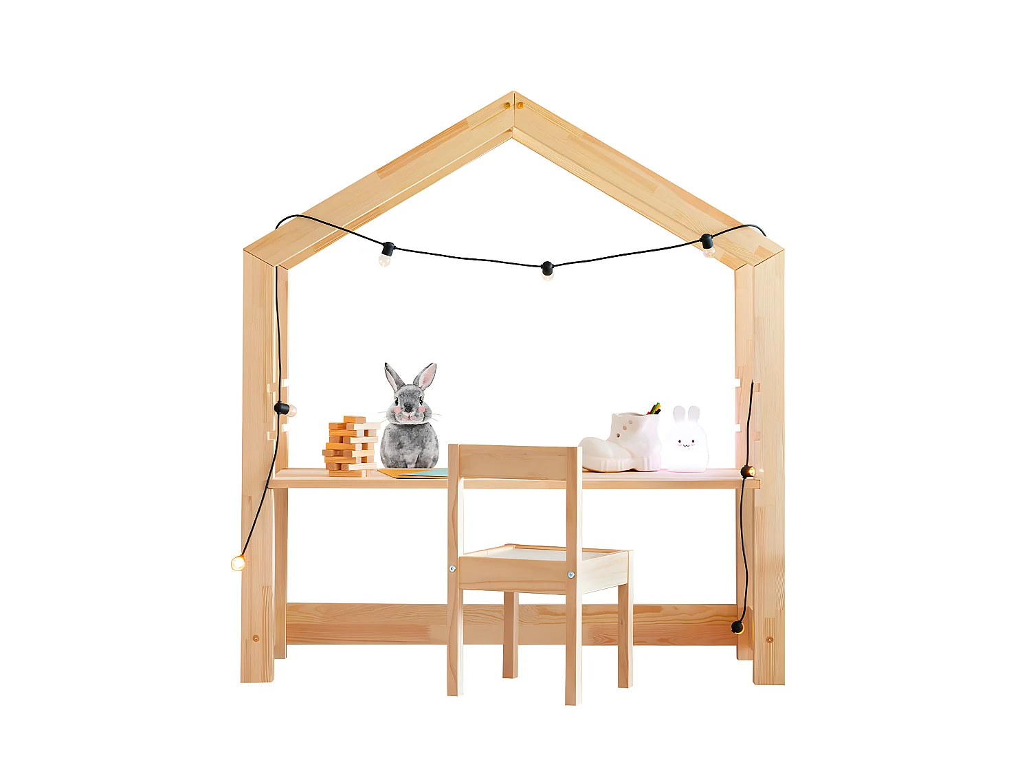 Bureau avec chaise Louis Bois