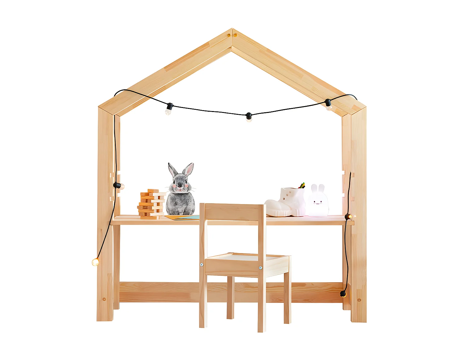 Bureau avec chaise Louis Bois