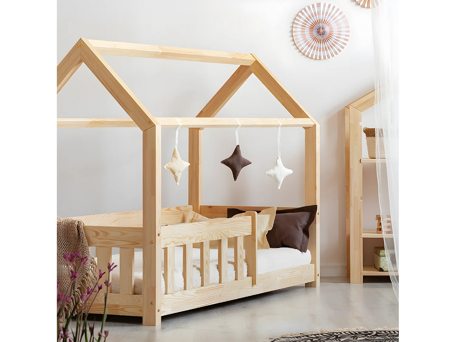 Łóżko dziecięce MILA MBP 90x190 sosna