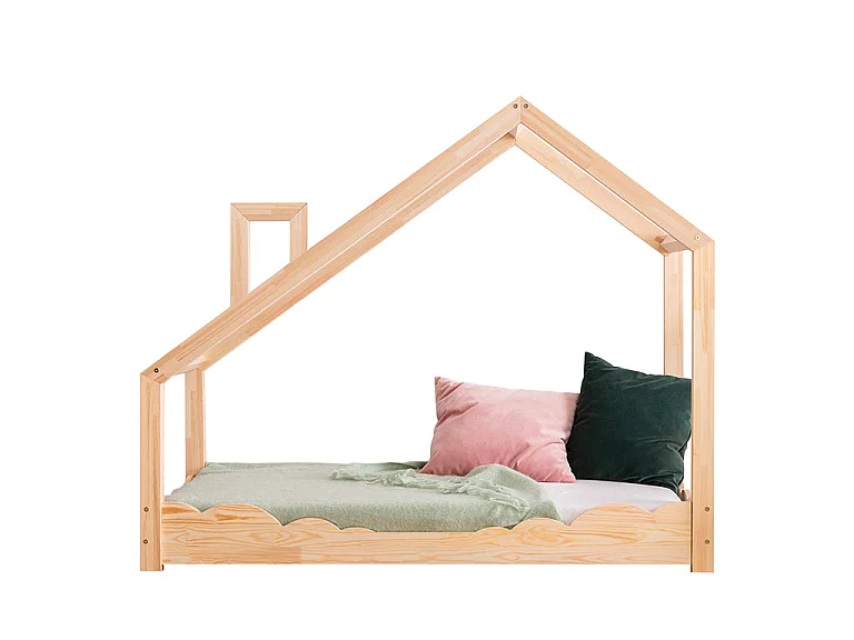 Lit cabane 90x200 sommier inclus Carla Bois