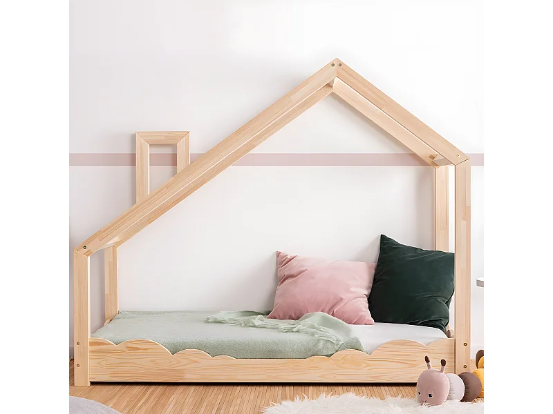 Łóżko dziecięce LUNA D 90x190 sosna