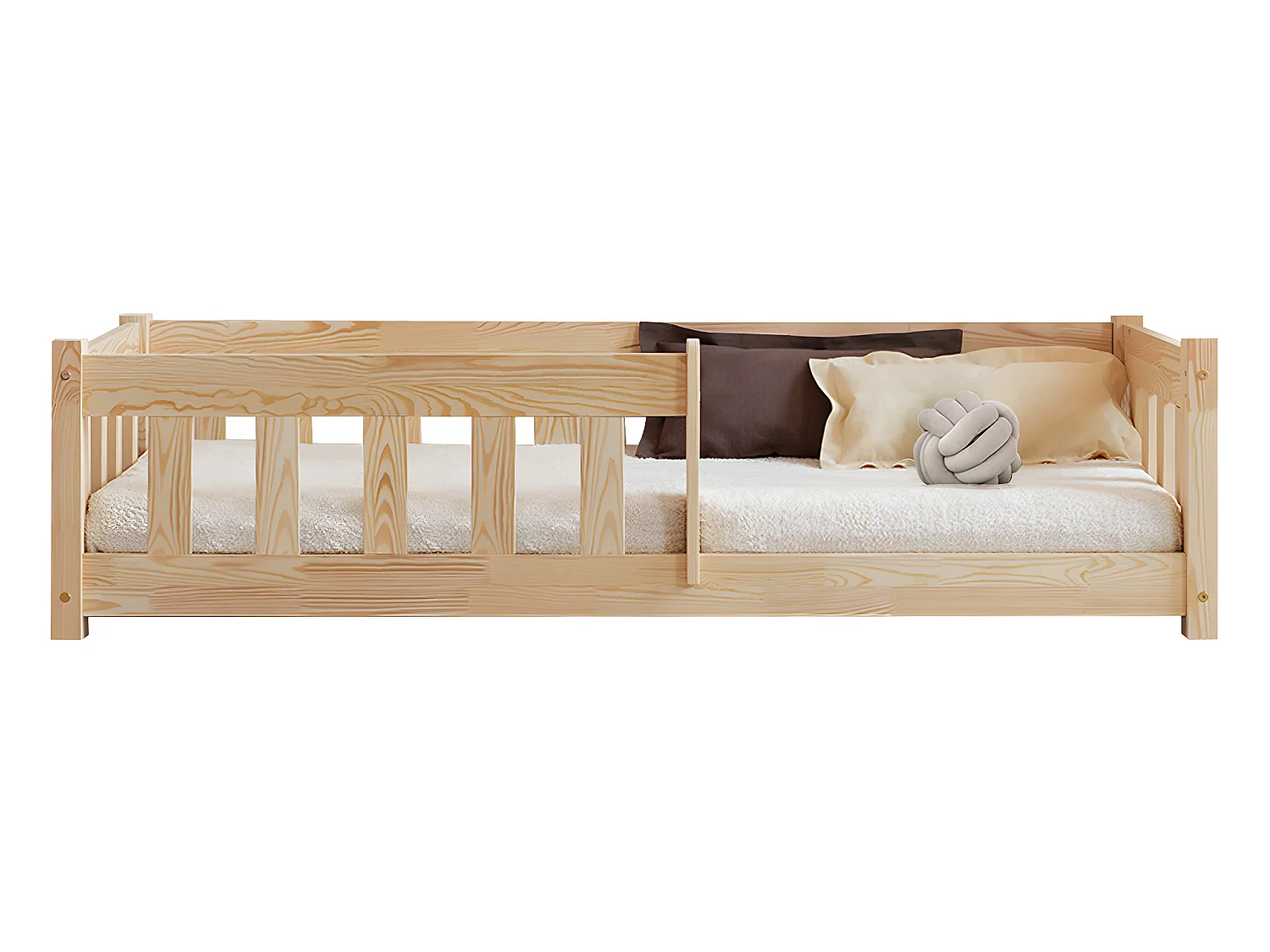 Lit 90x200 sommier inclus Elise Bois