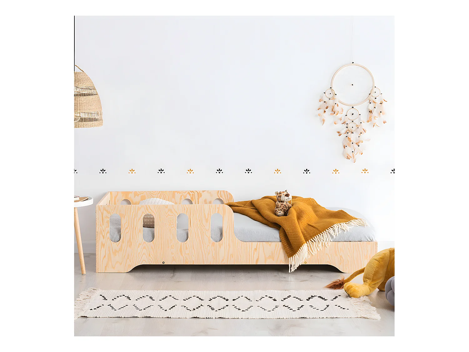 Cama 90x190 con somier Tom Madera