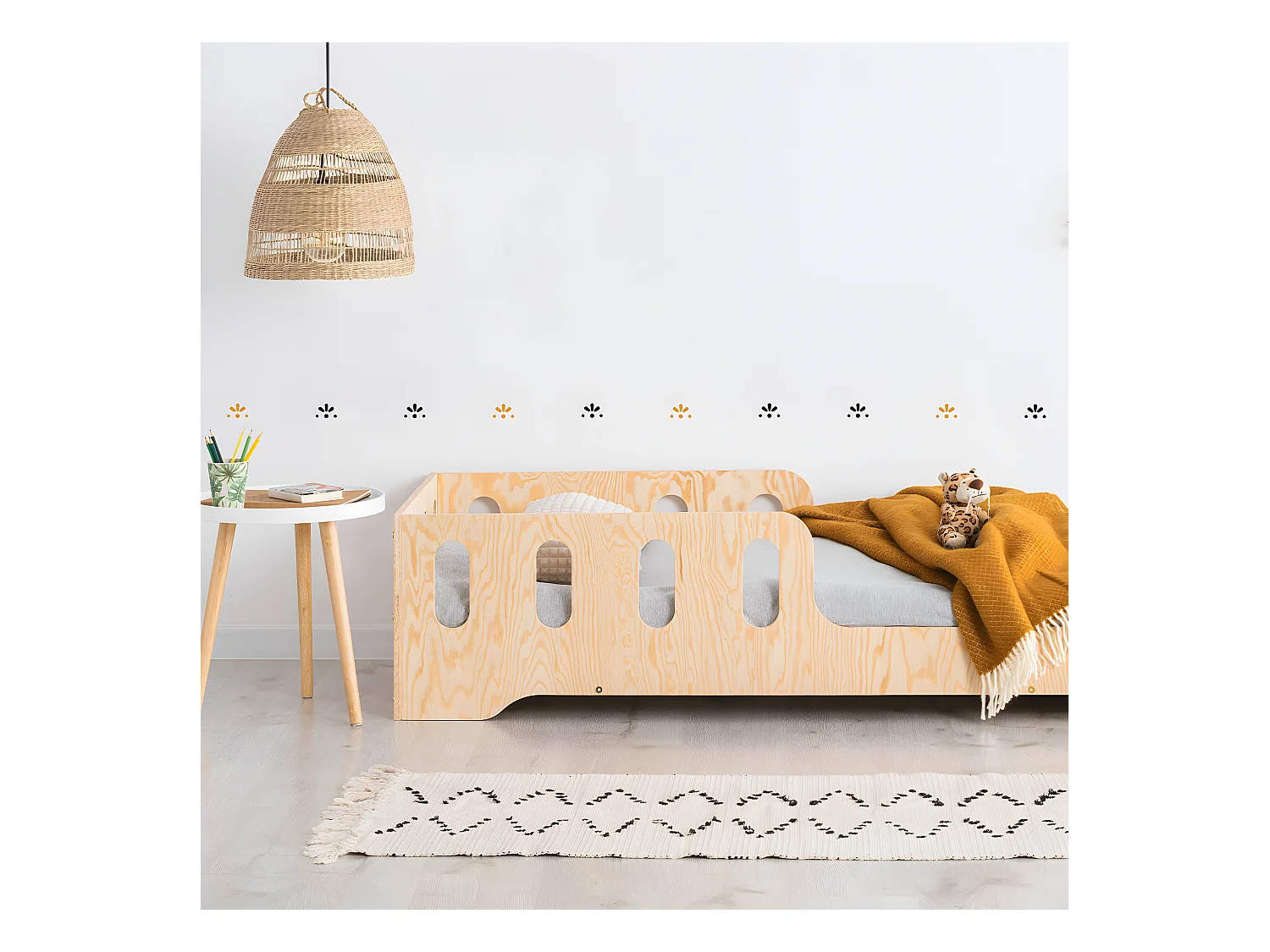 Cama 90x190 con somier Tom Madera